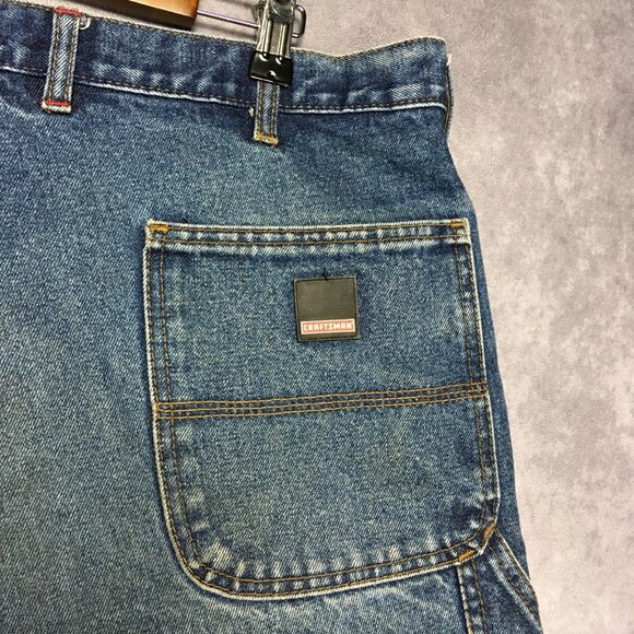 Craftsman Mens Carpenter Blue Jeans size 38x30 Stretch Denim Pants - Picture 5 of 14